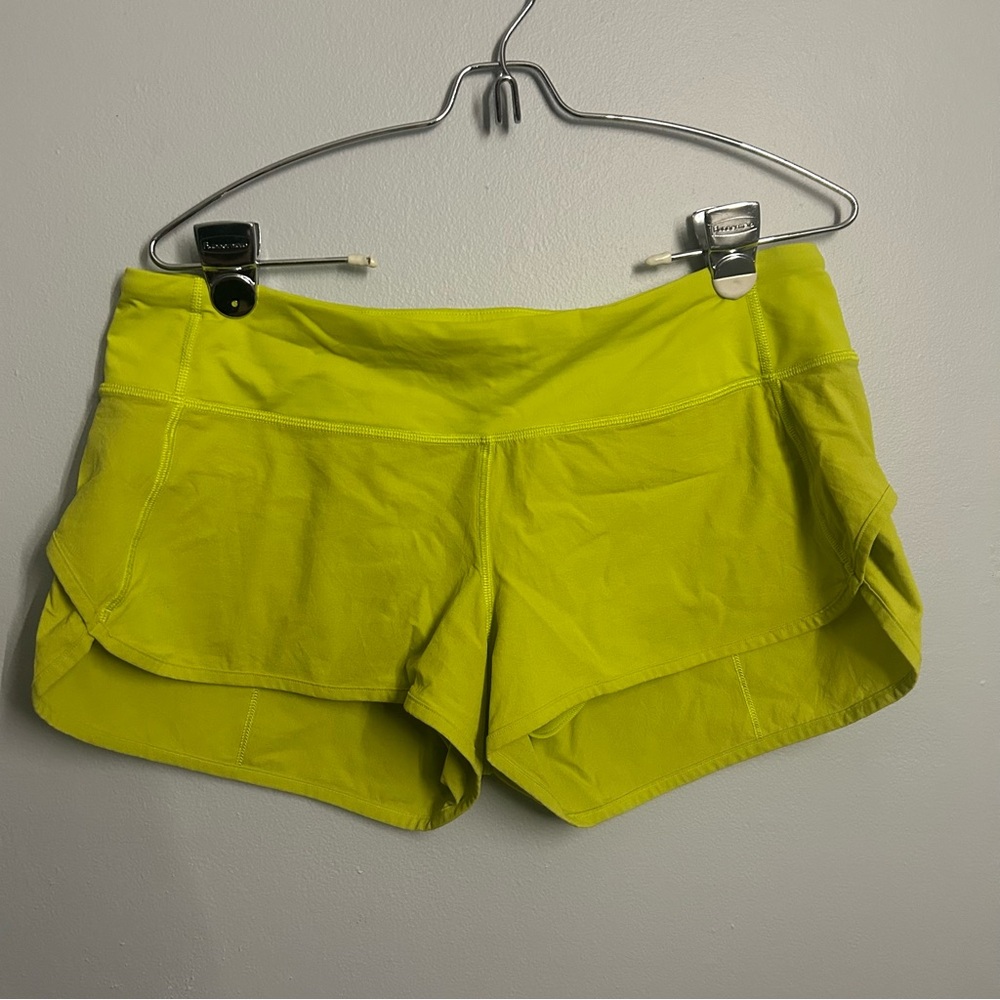 Women's Lululemon Lime Green Shorts